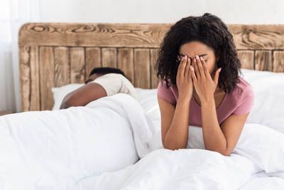 sleep apnea patient suffering from insomnia